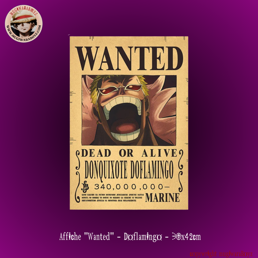 Affiche "Wanted" - Doflamingo