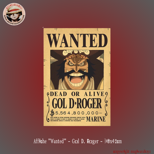 Poster "Wanted" - Gol D. Roger