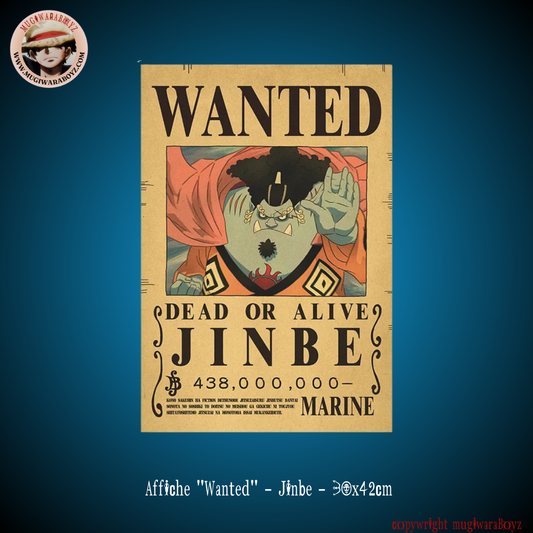 Affiche "Wanted" - Jinbe