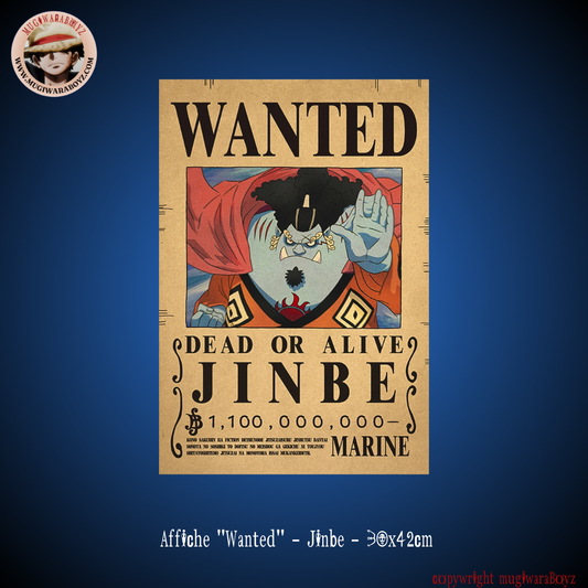 Affiche "Wanted" - Jinbe