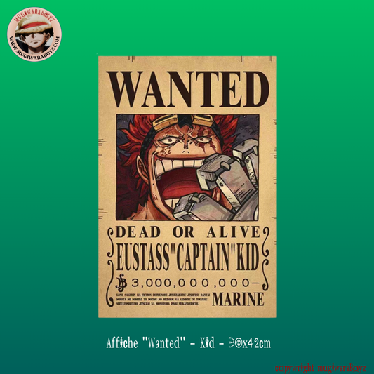 Affiche "Wanted" - Kid