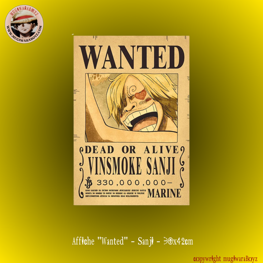 Affiche "Wanted" - Sanji