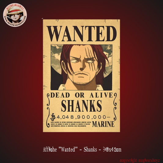 Affiche "Wanted" - Shanks