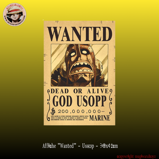Affiche "Wanted" - Ussop