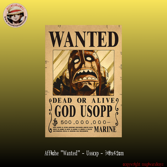 Affiche "Wanted" - Ussop