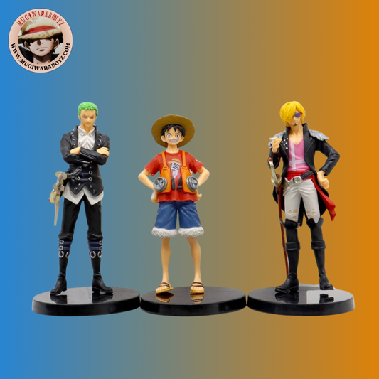 Figurine One Piece - Lot 3 pièces Film RED - Luffy, Zoro, Sanji