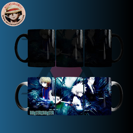 Tasse thermosensible Hunter x Hunter - Gon x Kirua x Kurapika x Leolio