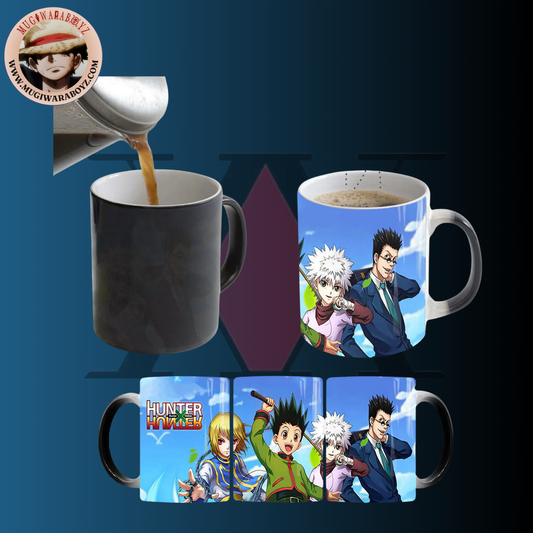 Tasse thermosensible Hunter x Hunter - Gon x Kirua x Kurapika x Leolio