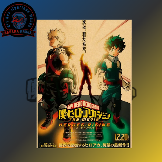 Affiche My Hero Academia - Izuku Midoriya & Katsuki Bakugo