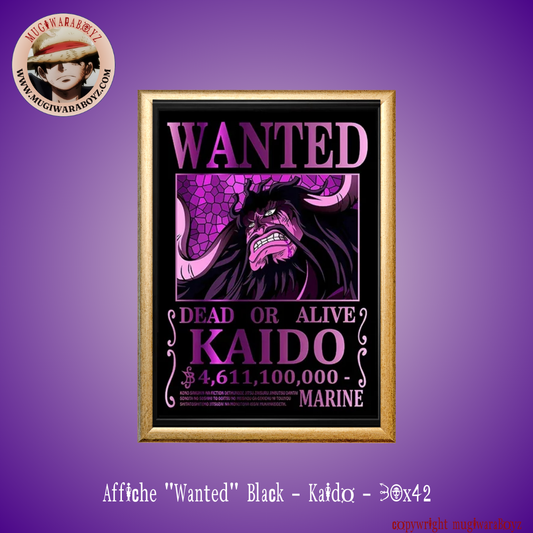 Poster "Wanted" Black - Kaido