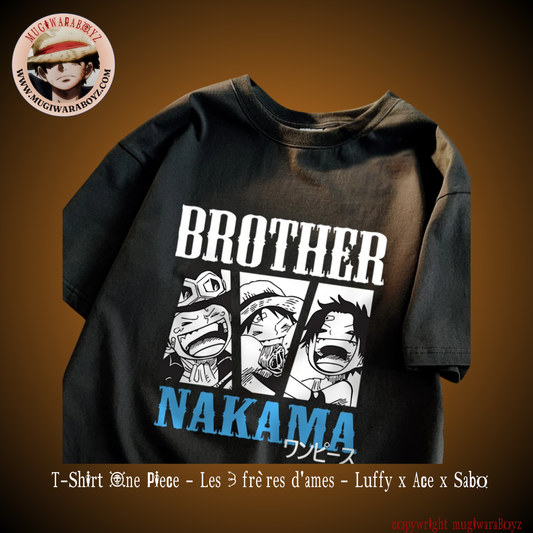 T-Shirt One Piece - Les 3 frères d'âmes - Luffy x Ace x Sabo