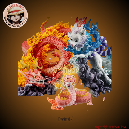 Figurine One Piece - Momonosuke "Dragon" / Yamato "Loup Divin"