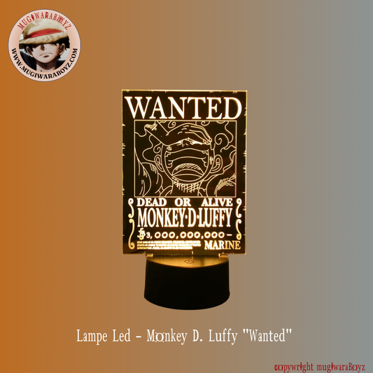 Lampe Led - Monkey D. Luffy "Wanted"