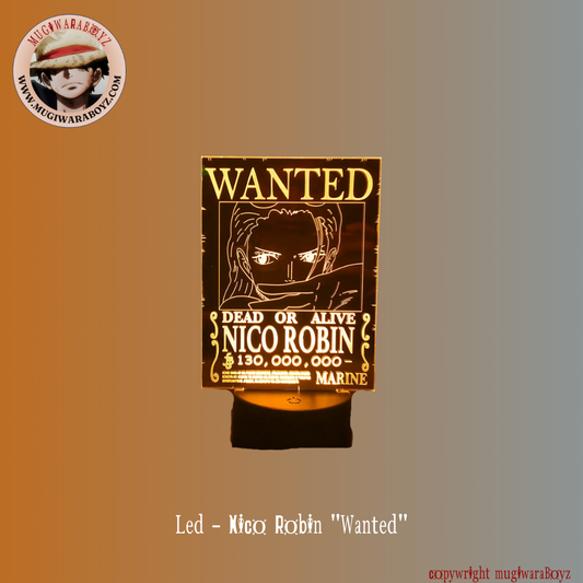 Led Lamp - Nico Robin "Wanted"