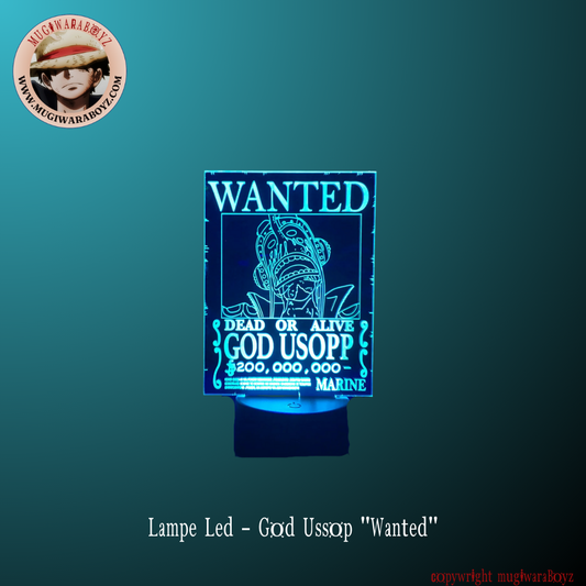 Led Lamp - God Ussop "Wanted"
