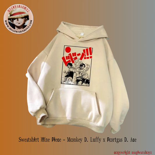 Sweatshirt One Piece - Monkey D. Luffy x Portgas D. Ace